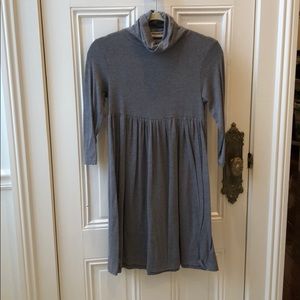 Forever 21 gray 3/4 sleeve turtleneck dress.